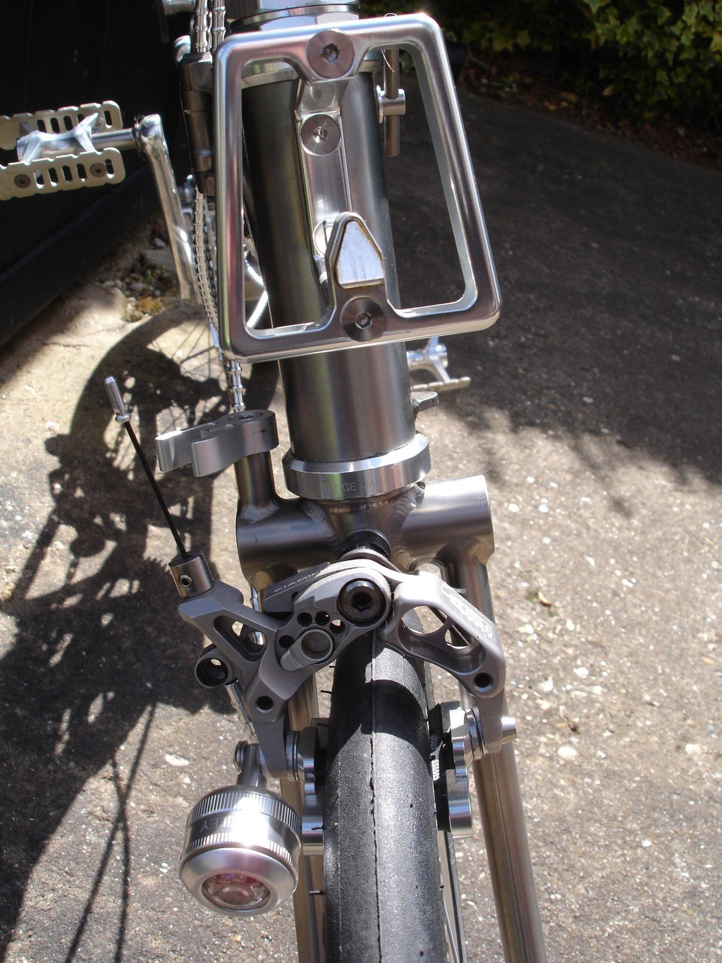 Brompton Project Bike S3E-X Superlight Polished Titanium   7.23 KG  Bicycle