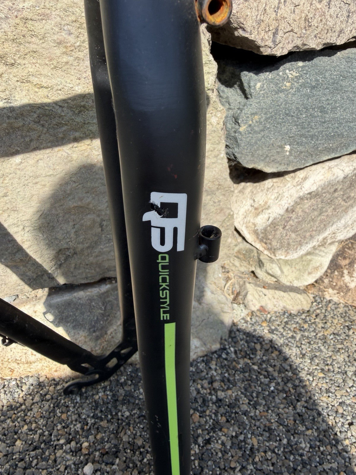 SMRLO Mountain Bike Frame Black Green Raceseng  Quickstyle MX300