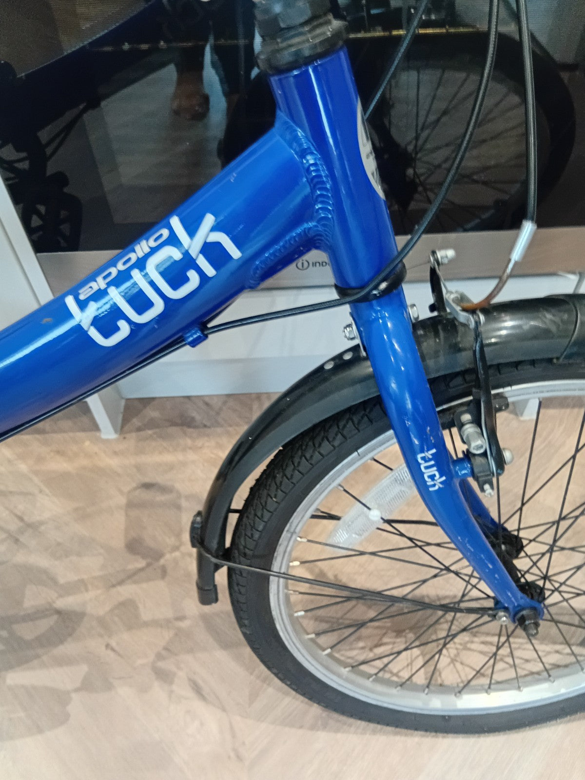 Blue Apollo Adult's Folding Bike, Immaculate Condition