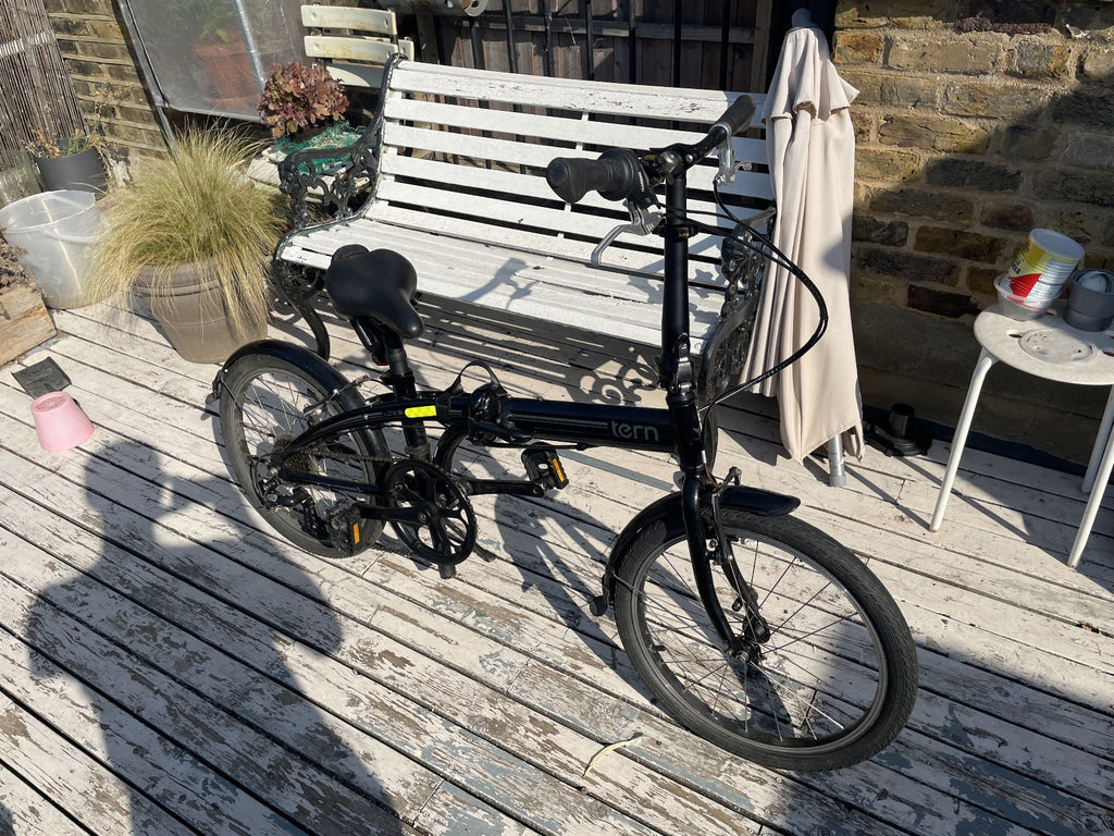 Tern Link B7 folding bicycle; unsure how much work required but definitely some
