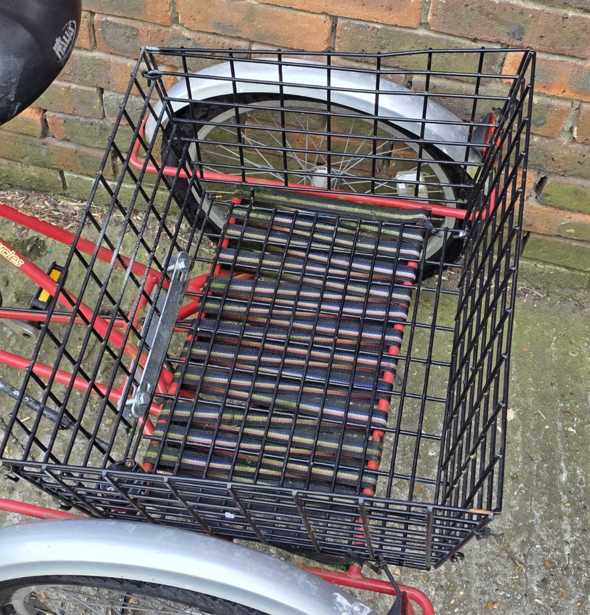 BRILLIANT BICYCLES TRI-1 FOLDABLE TRICYCLE BIKE (17" FRAME w/ 20" WHEELS) BASKET