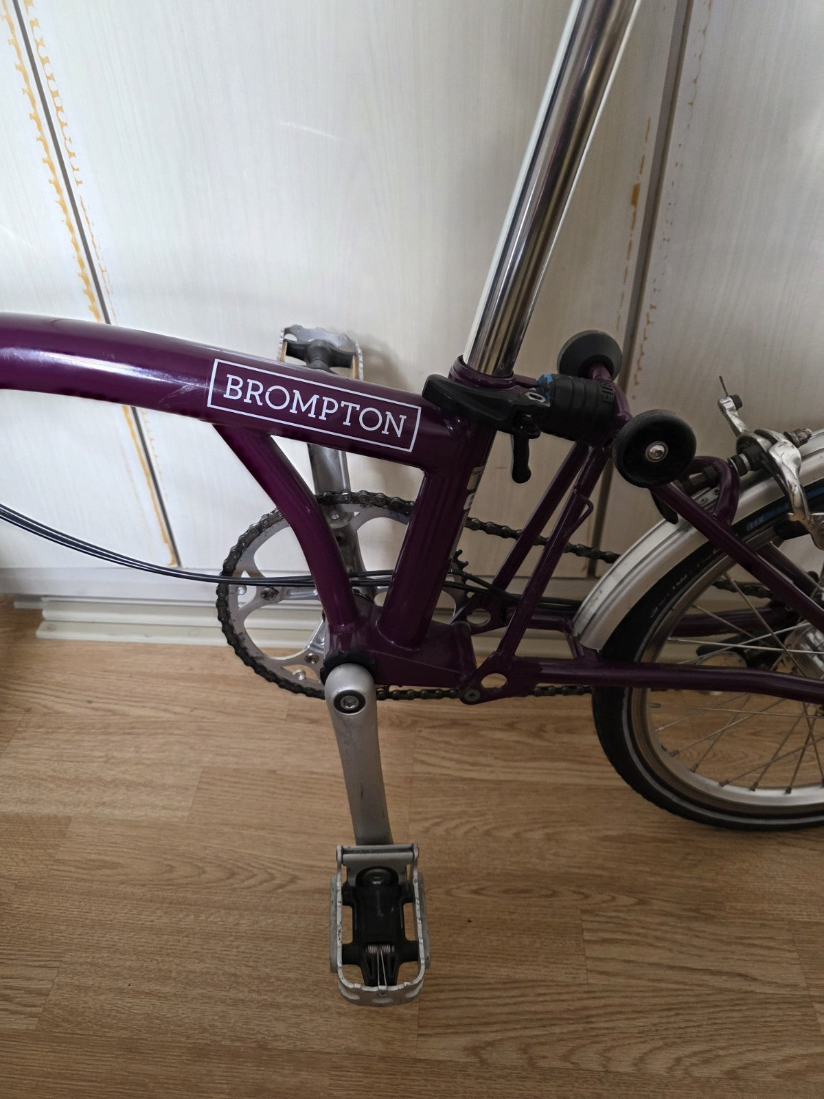 Brompton 3 Speed Bike  M Handle Bar  Good Condition , Brookes Leather Saddle