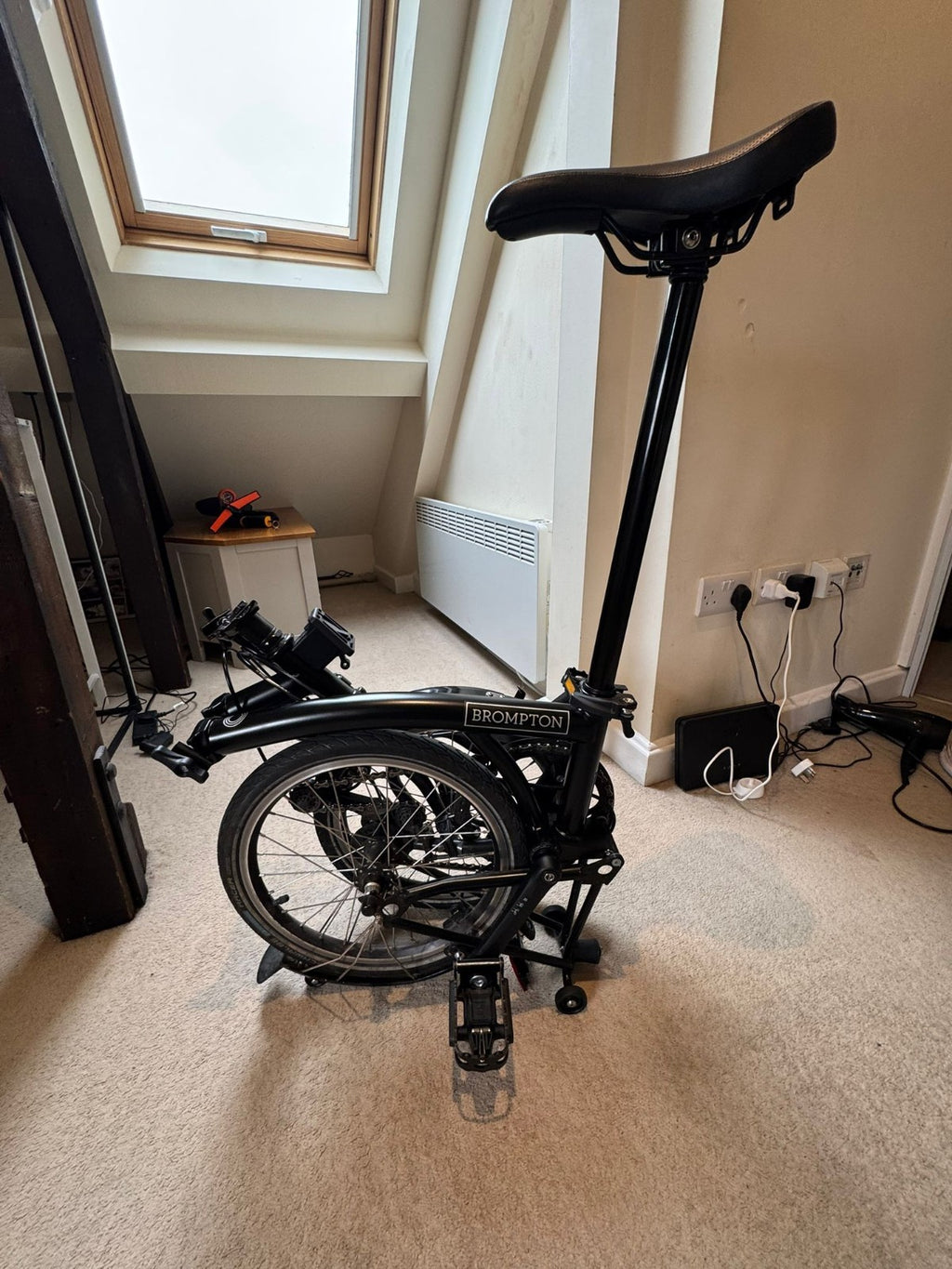 Brompton C Line High Handlebar Folding Bike 2024 Matt Black
