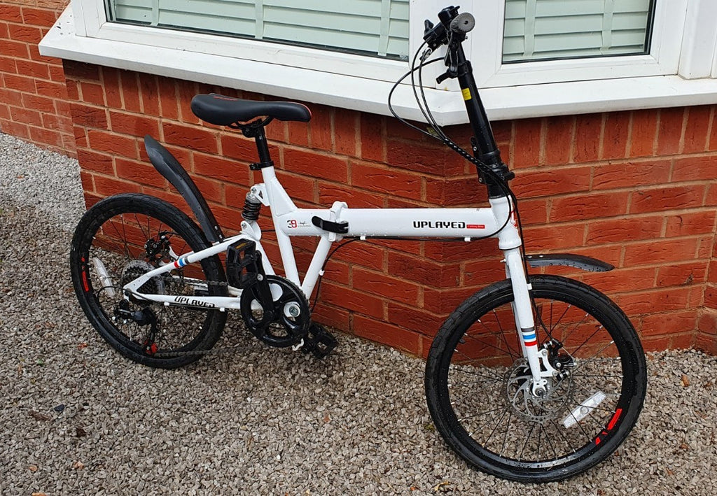 UPLAYED Folding Bike 20in White/Black