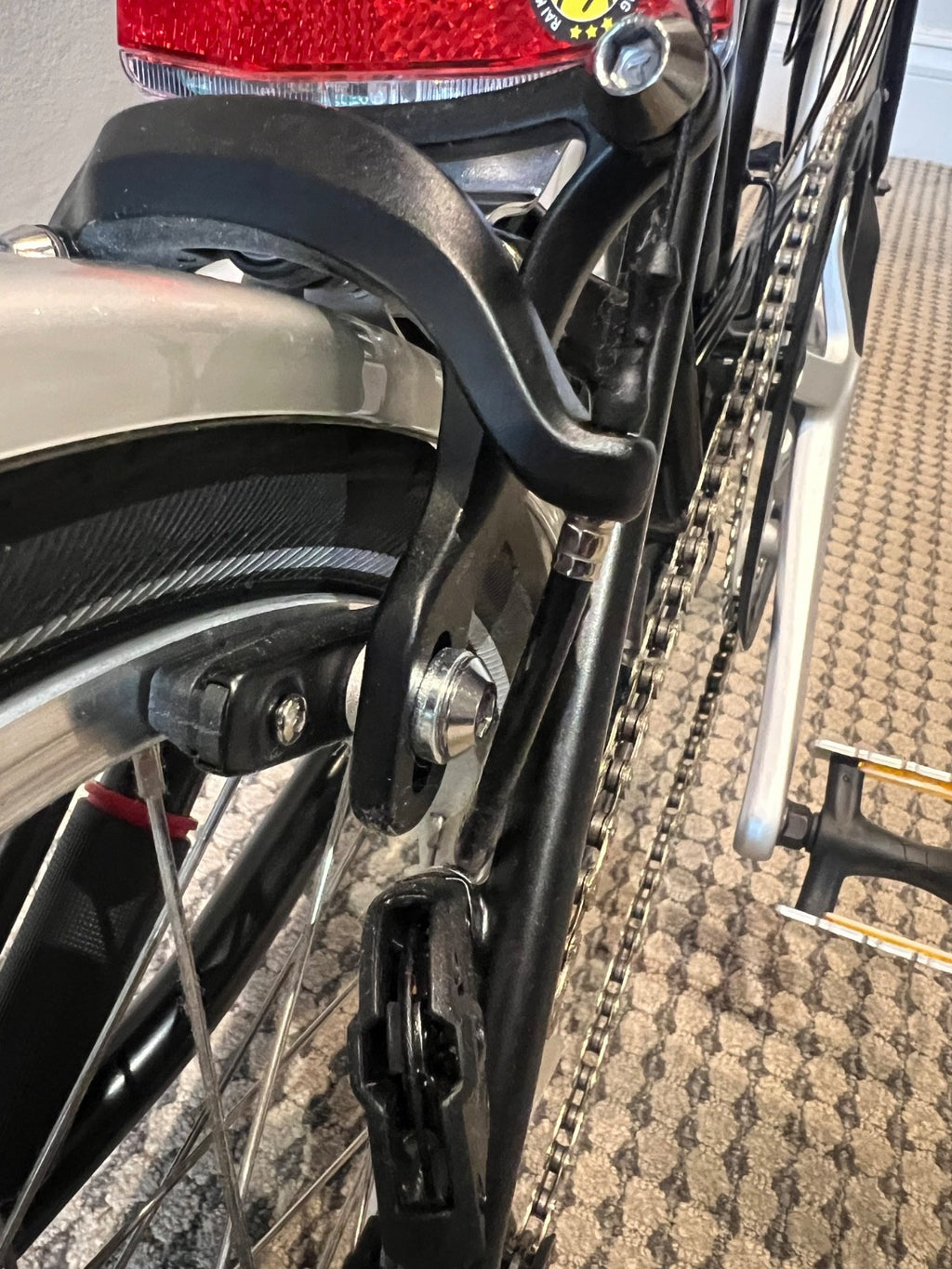 Black Brompton Folding Bike - 2019 M-Type, 6-Speed - Excellent Condition
