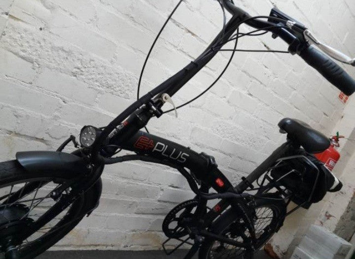 E+ PLUS 36V 250w Motor Black Folding Bike 21mph