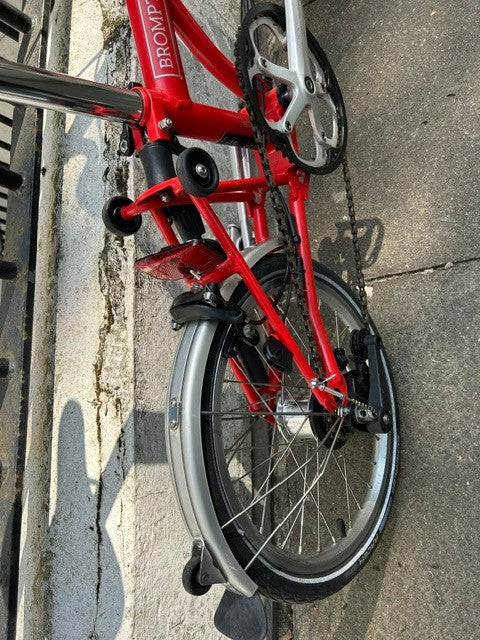 Brompton C Line Folding Bike - 6-Speed   Red