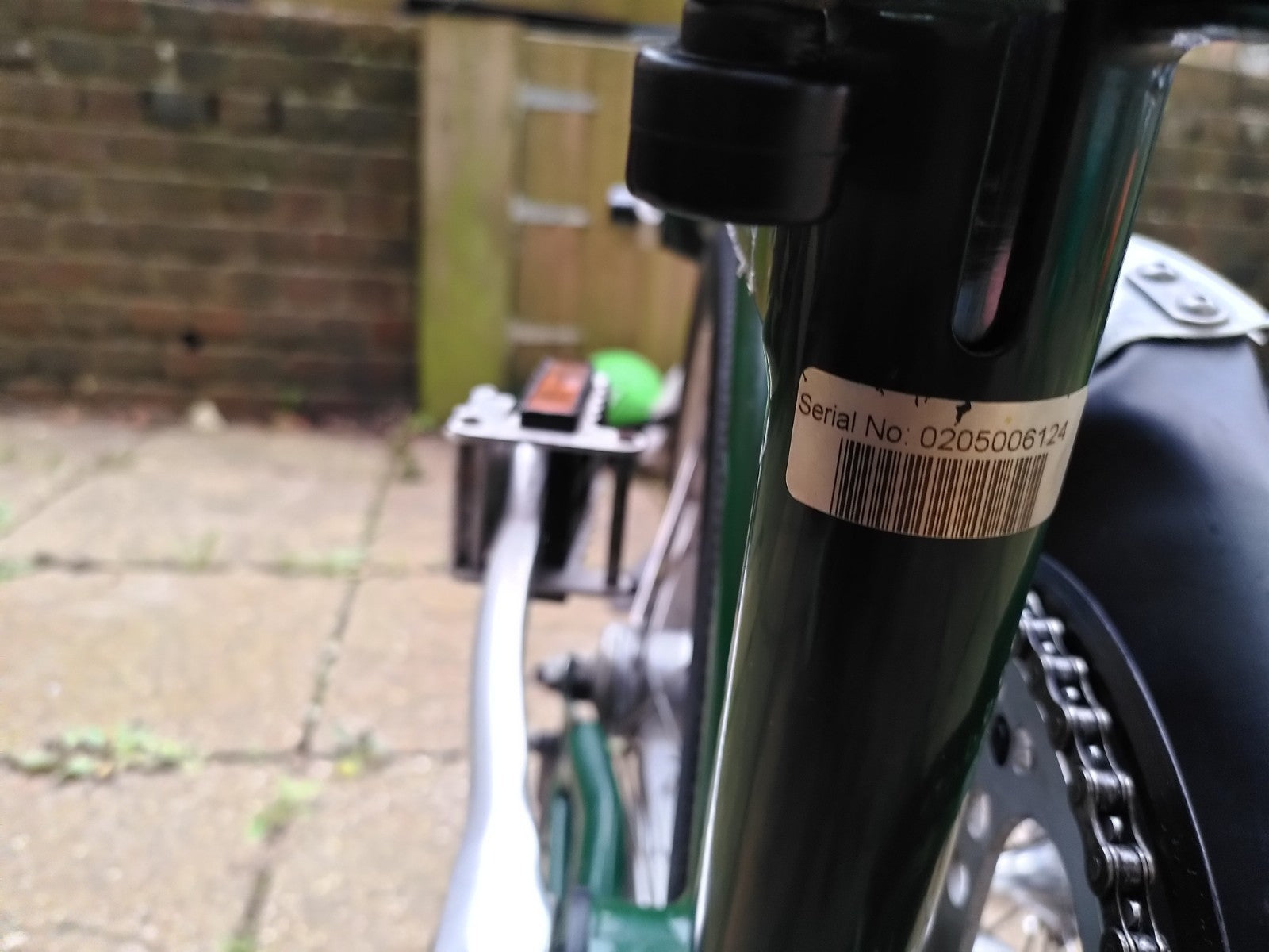 Brompton Folding Bike 3-Speed racing  green great condition