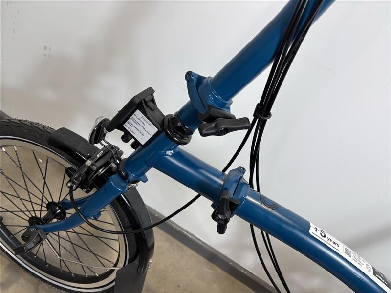 Brompton C Line 6 Speed 2023 High Handlebar Folding Bike - Ocean Blue