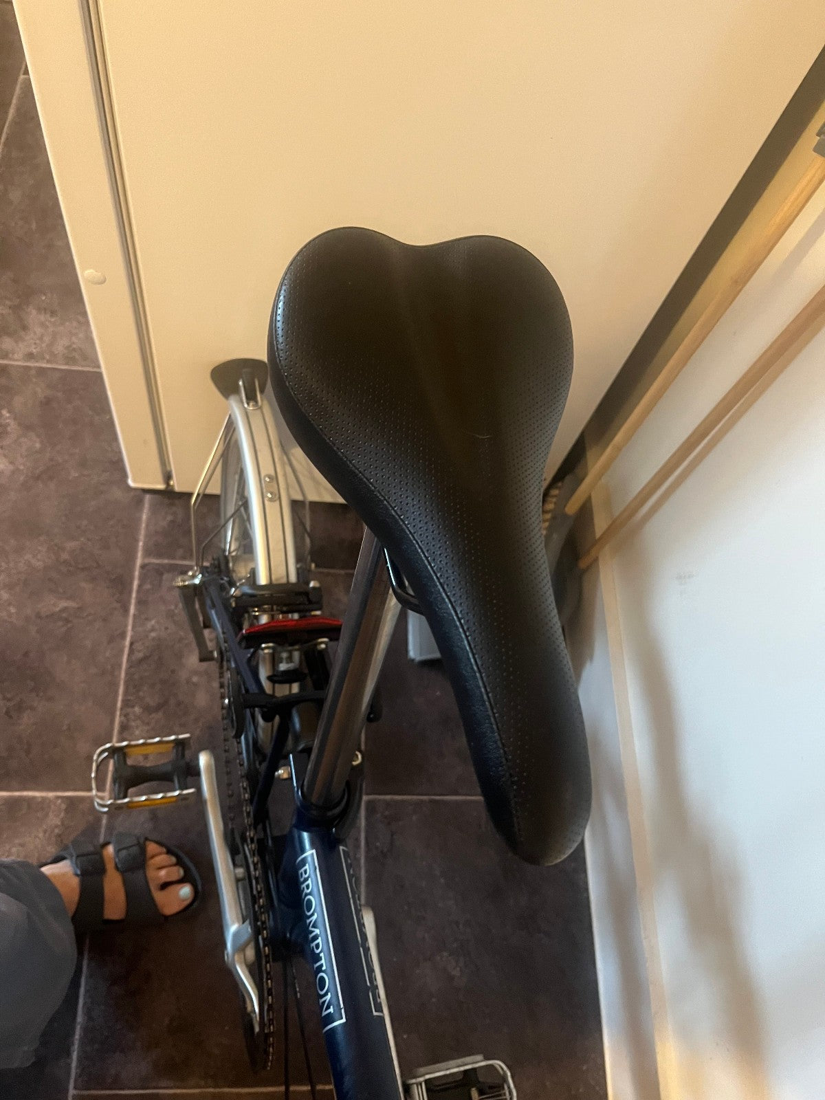 Brompton Folding Bike 3-Speed dark blue good condition