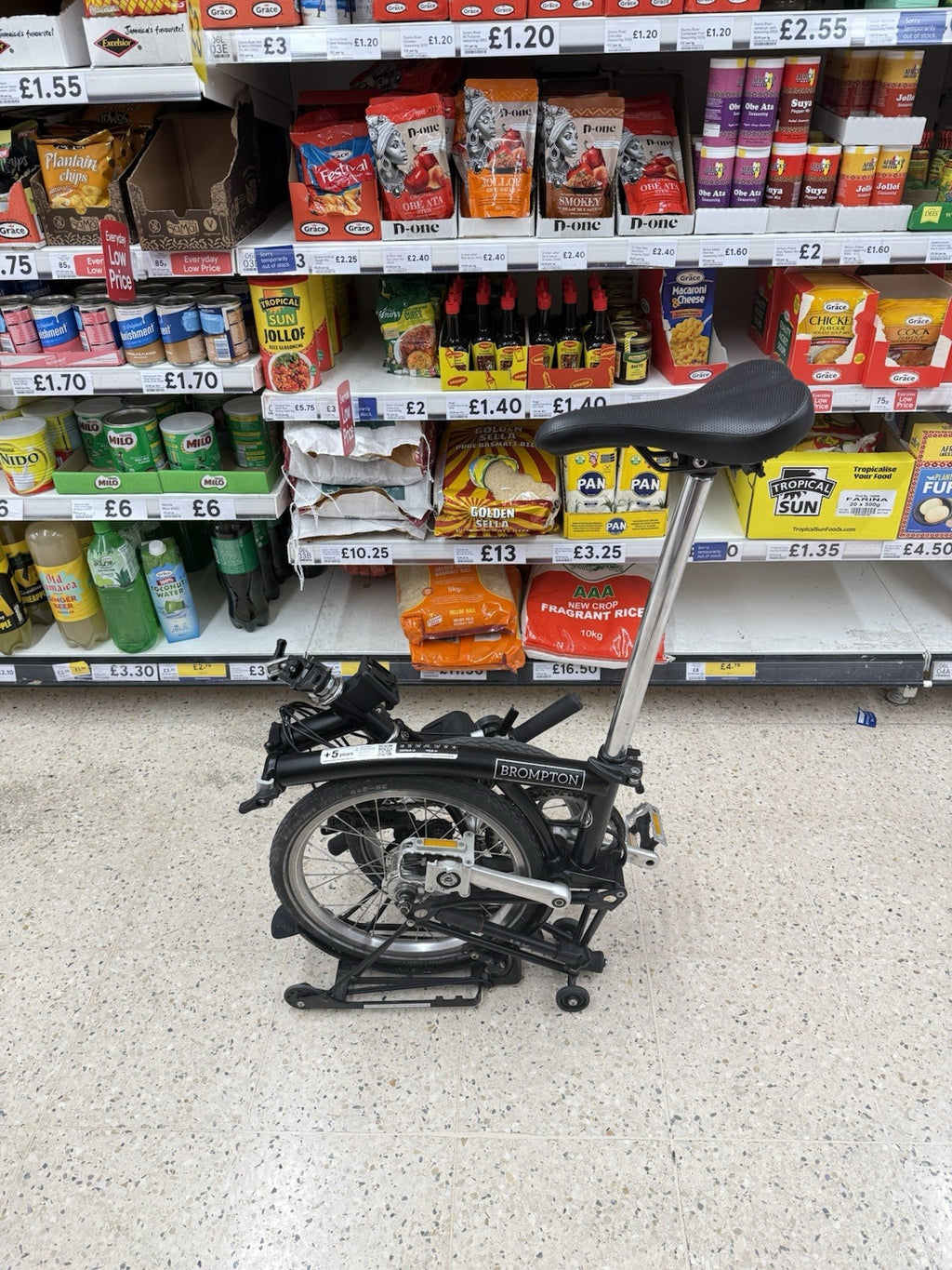 Brompton Folding Bike S6L Matte Black