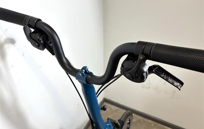 Brompton C Line 6 Speed 2023 High Handlebar Folding Bike - Ocean Blue