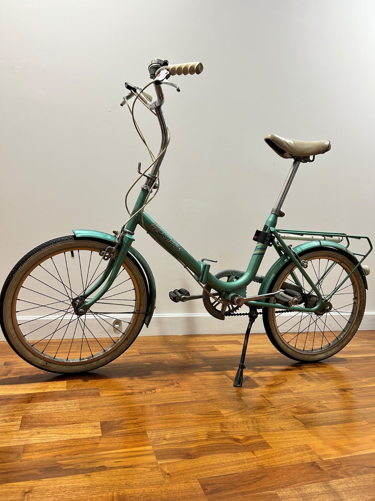 Hercules Compact Folding Bike Vintage 1970s 20" Wheel