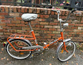 KOLBE 20in Folding Bike Orange/Silver Rear Rack Mudguards Kickstand 1 Speed
