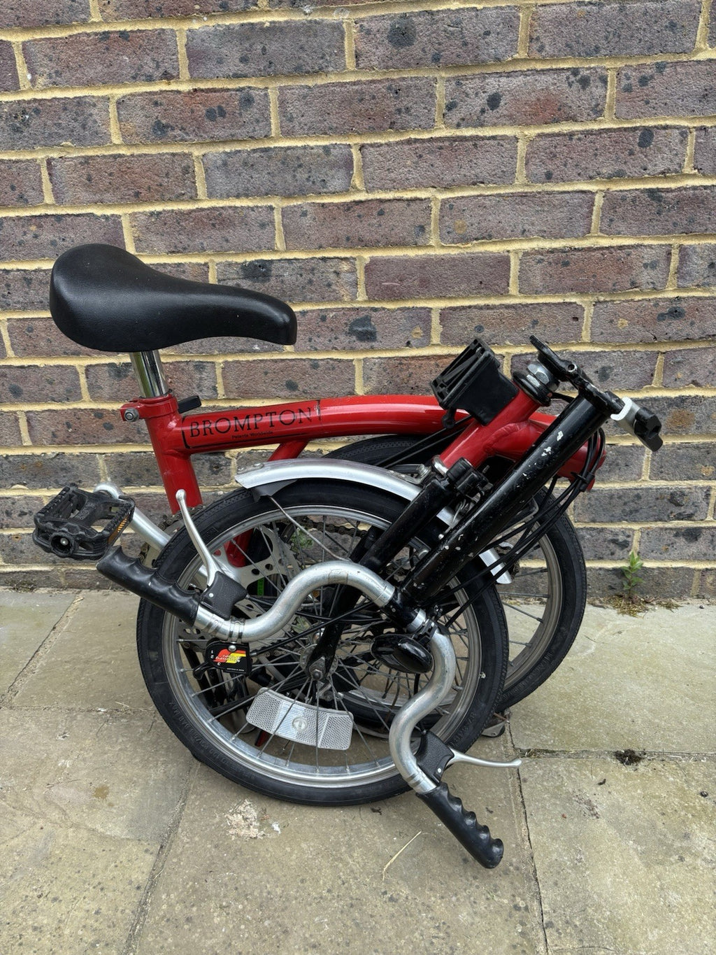 Brompton 16in Folding Bike Red/Black/Silver.