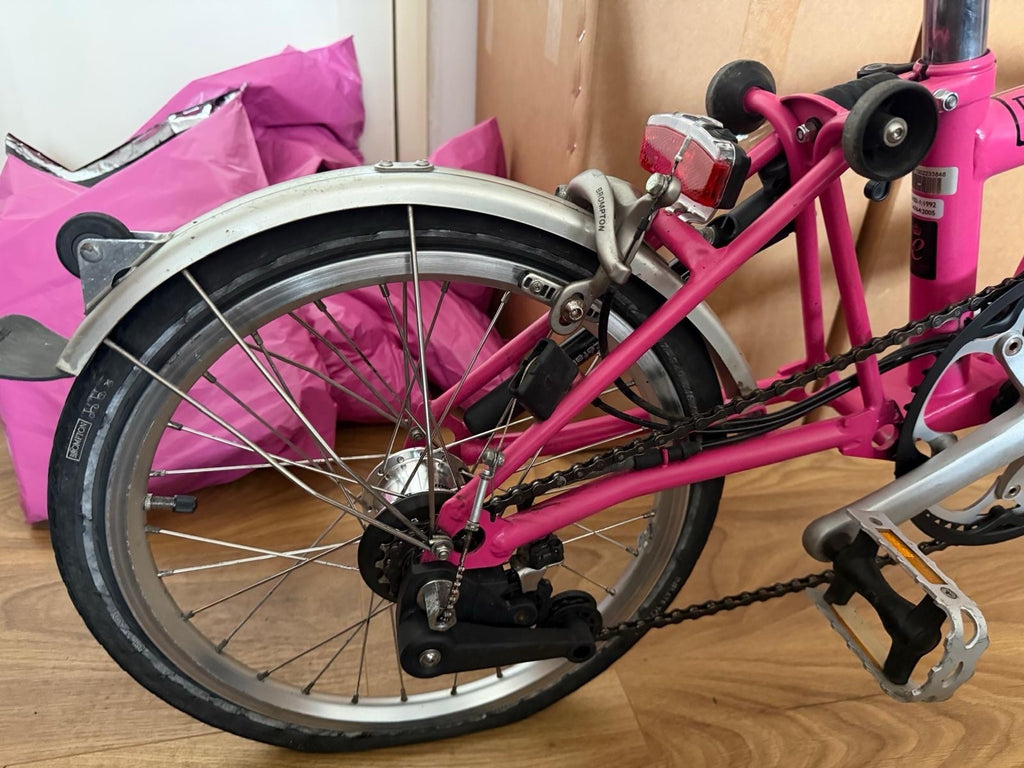 Brompton S6L folding bicycle Pink