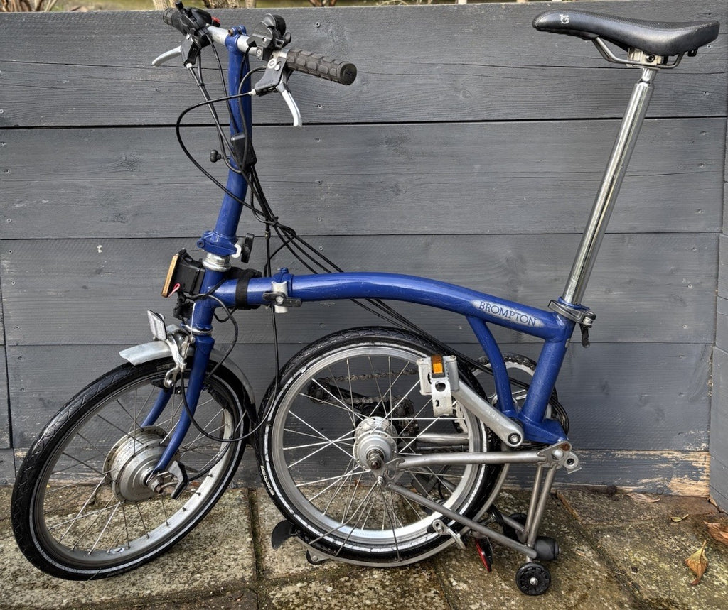 Brompton S6L-X Titanium Nano Electric Assist Folding bike C Line Urban - Used