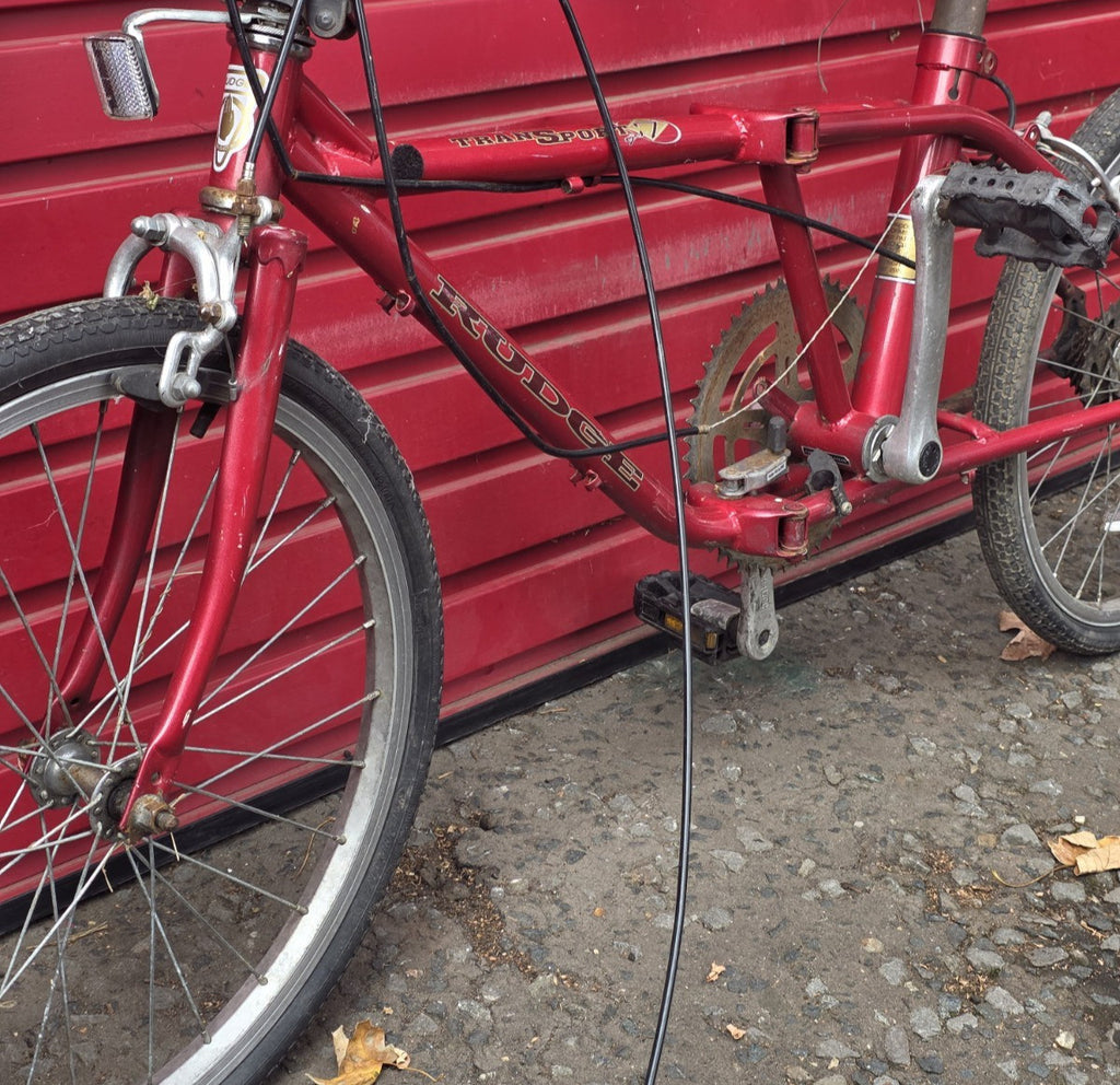 RARE* VINTAGE RUDGE TRANSPORT 7 FOLD UP BIKE BICYCLE (RESTORATION PROJECT)