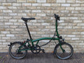 2025 Brompton C Line Explore 6 Speed Black Edition Racing Green Dynamo