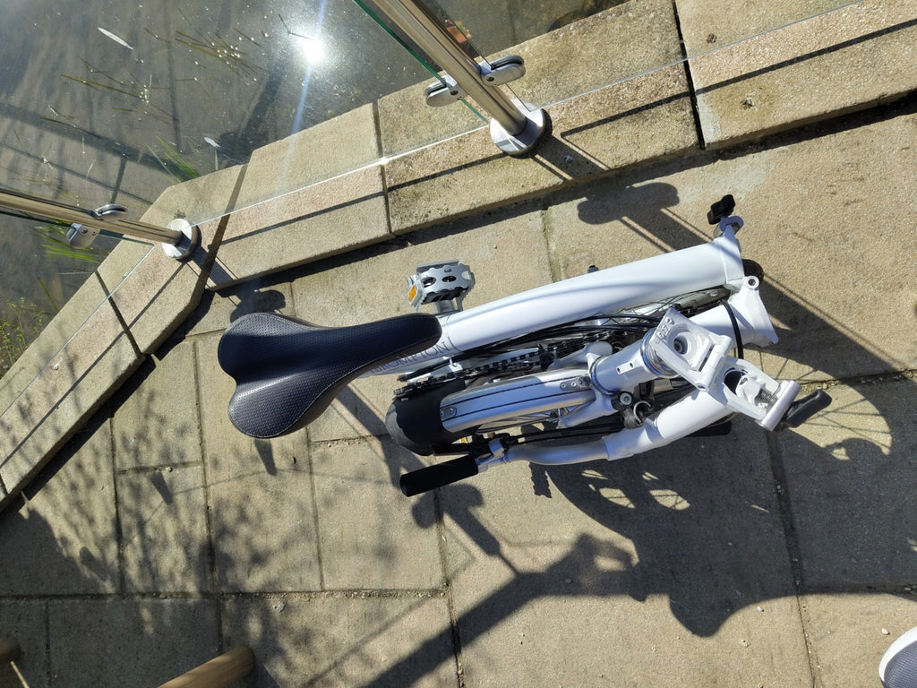 Brompton M6L Folding Bike 2015 Ivory –Excellent Condition, Serviced, C line, 6 S