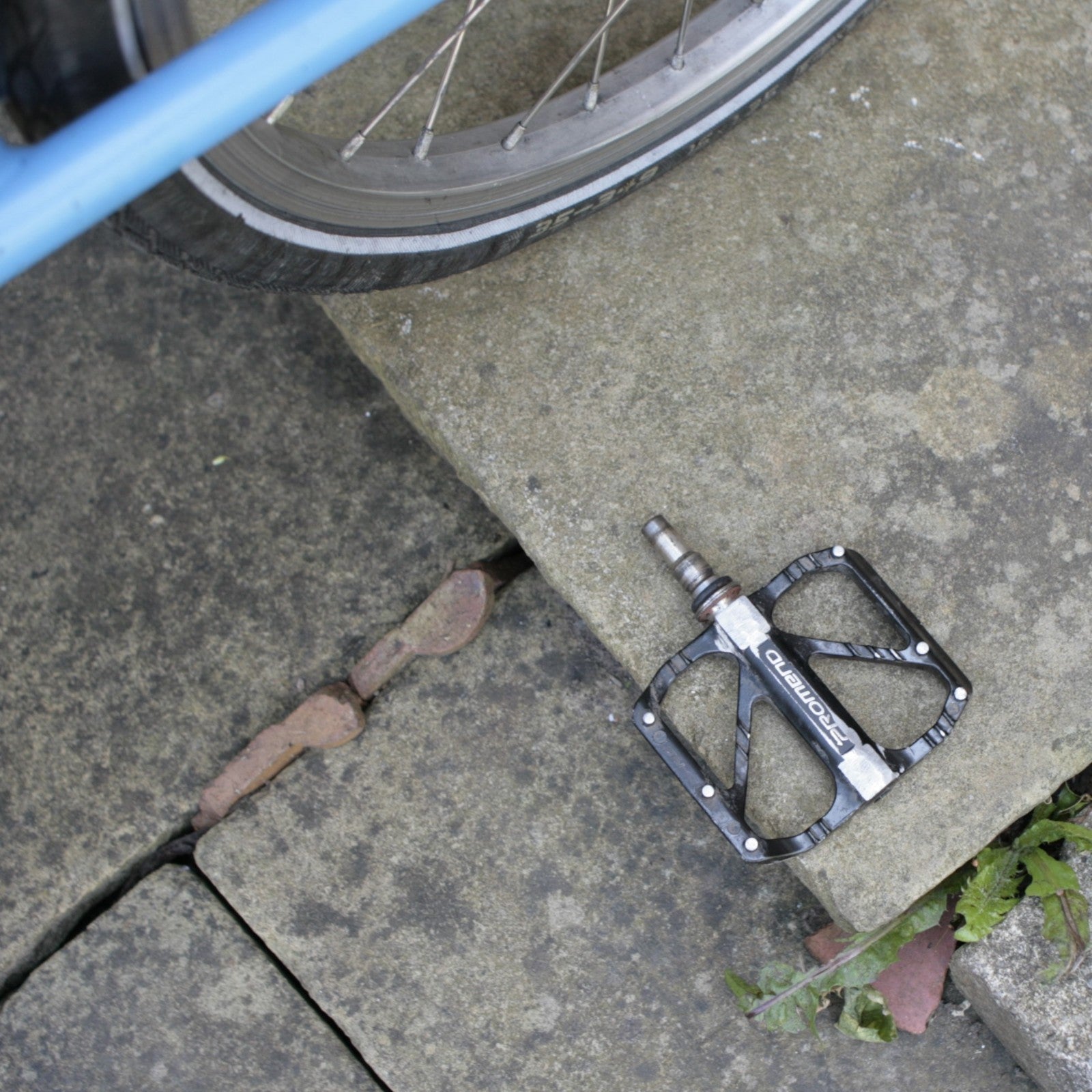 Brompton Blue / black, Union jack 1/ 2 speed folding bicycle, new parts restored