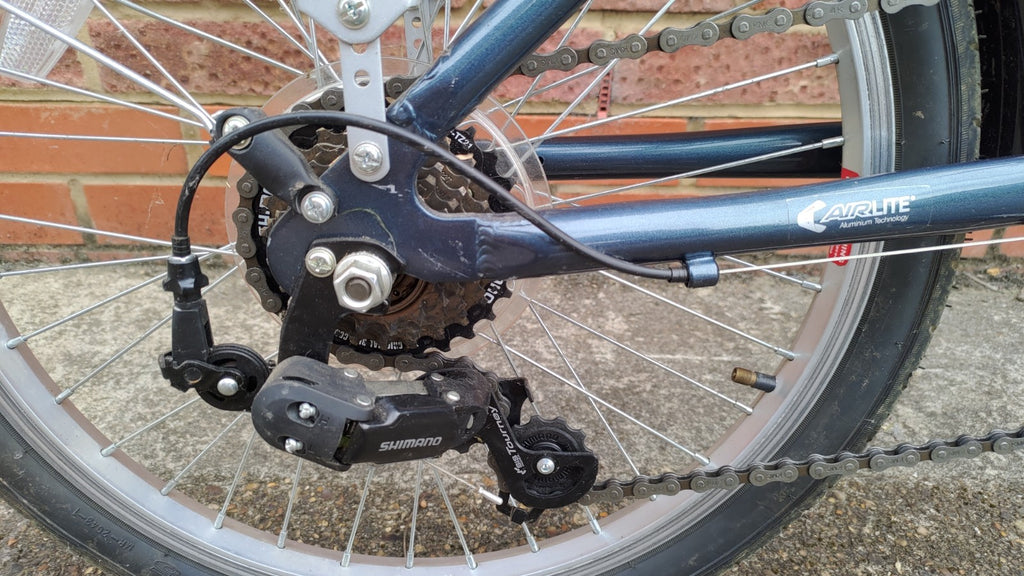 Raleigh EVO 7 SP AirLite Folding Bike Grey / Navy Bicycle 20" Wheels