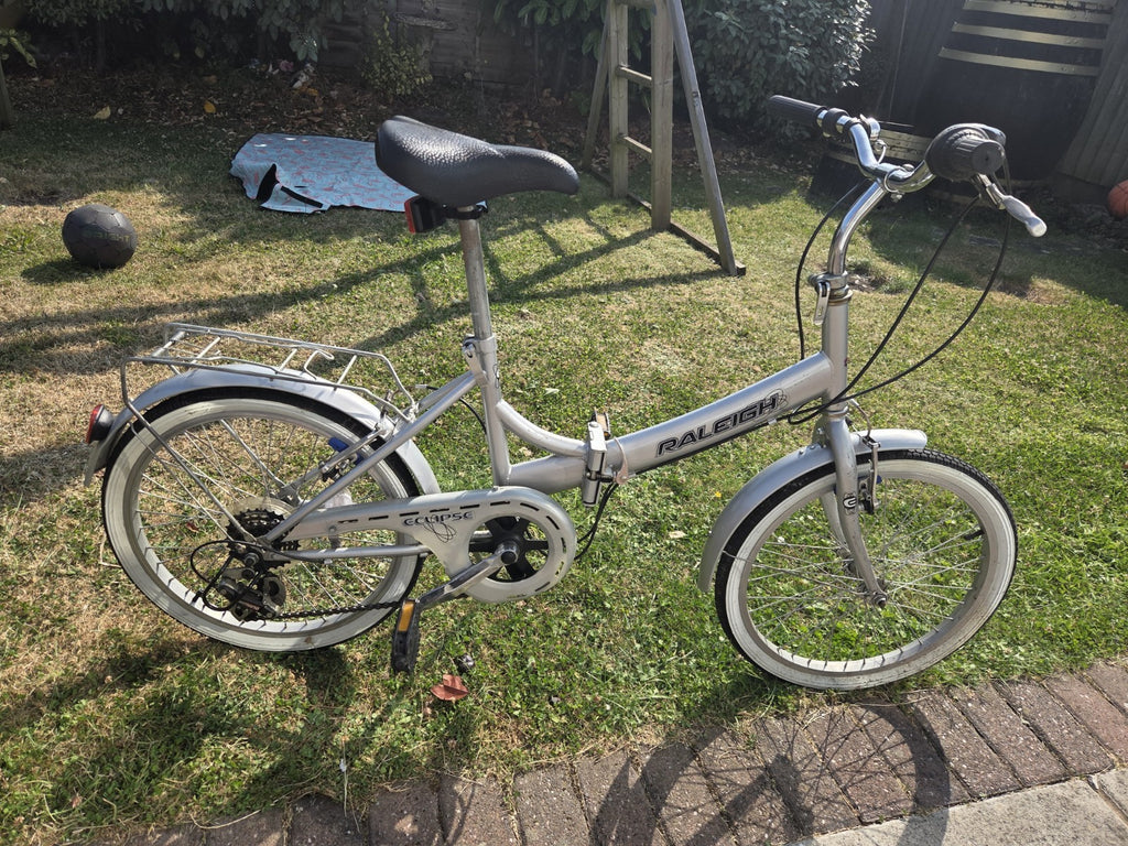 Raleigh Compact Vintage Folding Bike Bicycle Retro Cream White