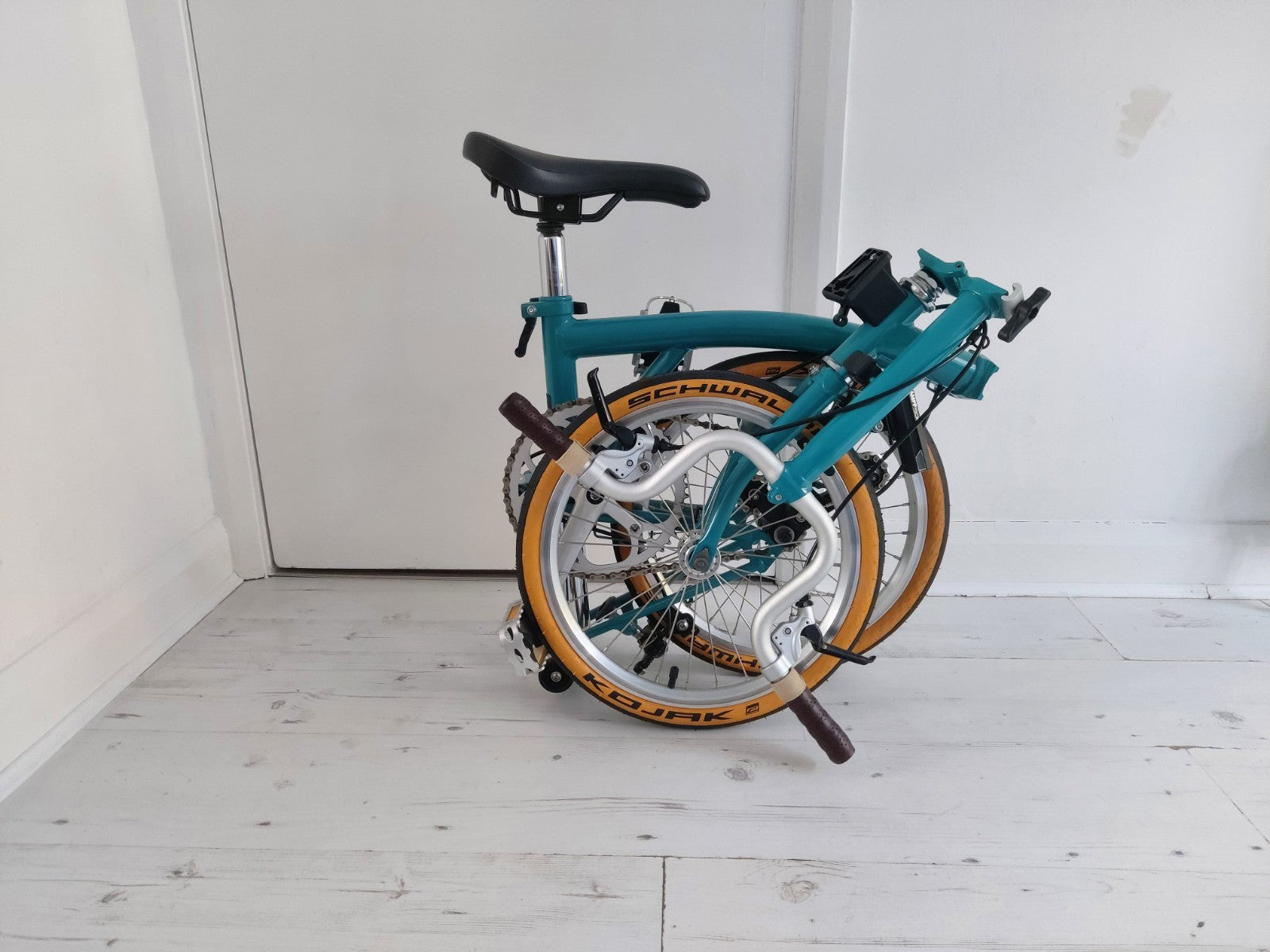 Brompton M1E Lagoon Blue Foldable Bike