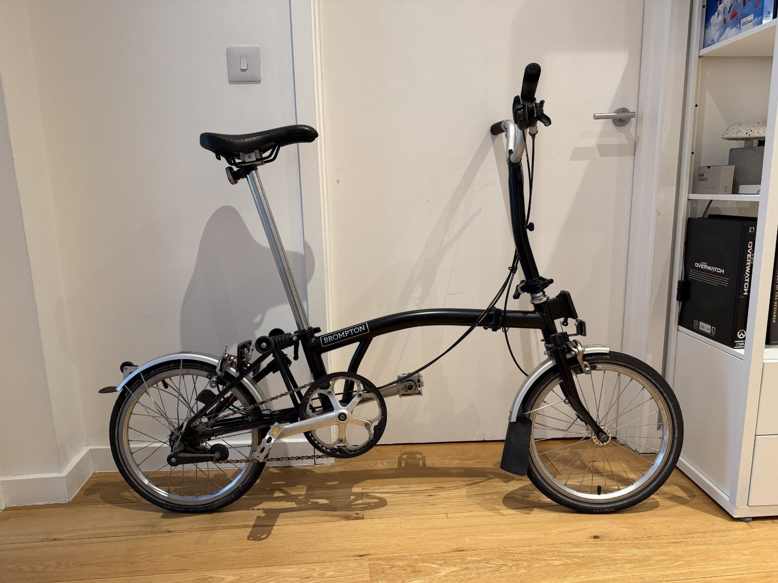 Brompton M3L Black / Silver folding bike - good condition, recently serviced