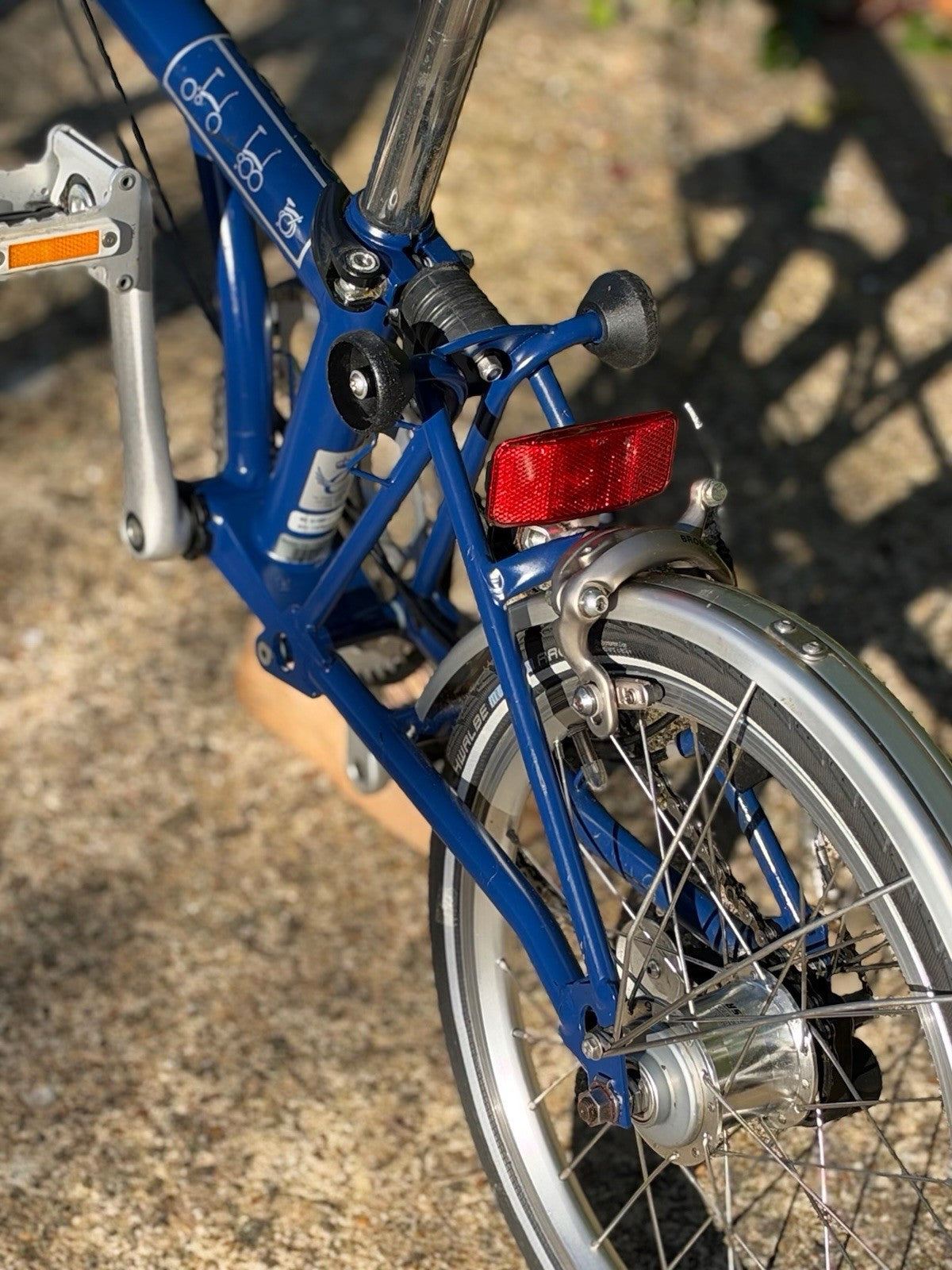 Brompton M3L 2013 Folding Bike 3-Speed, Tempest Blue
