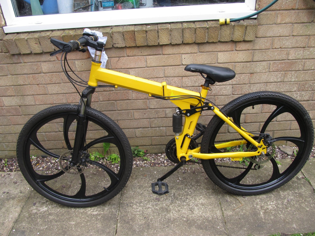 BIKE MOUNTAIN BI FOLD  DISC BRAKES 26" WHEELS UNISEX-GOOD CONDITION