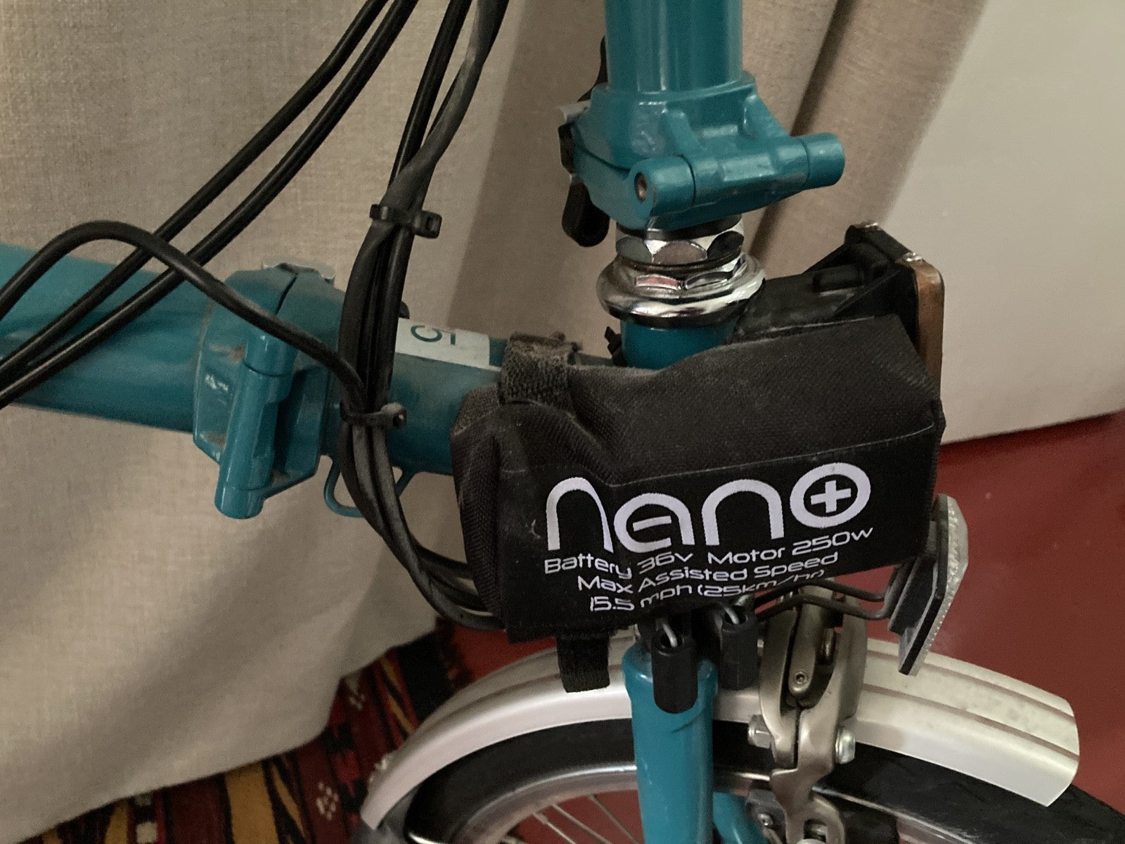 Brompton B75 16" Folding Bike with e-conversion kit from Nano