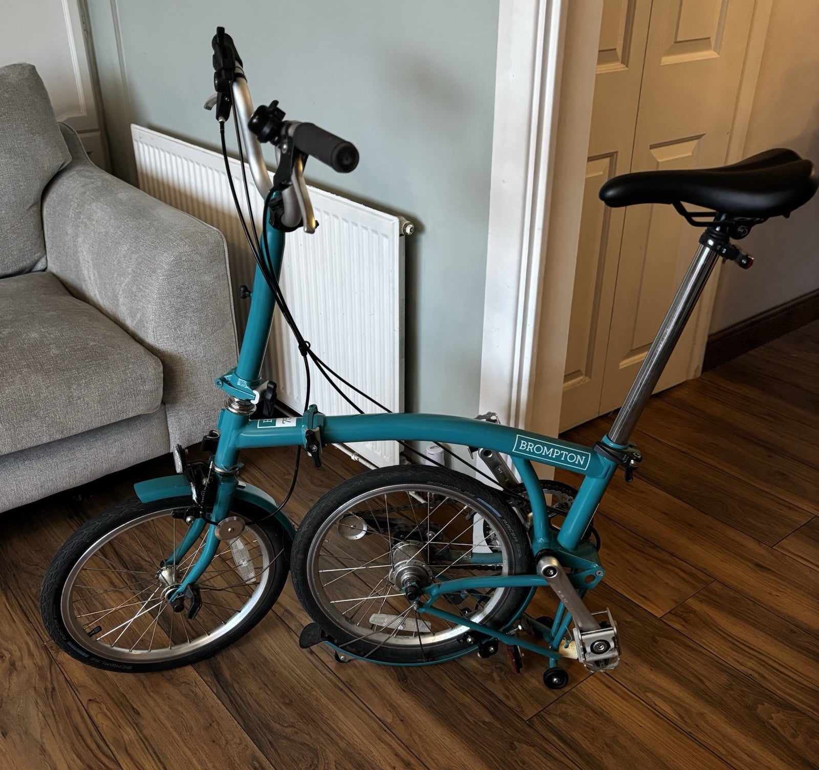 Brompton B75 16" Folding Bike - Blue