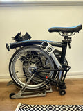 2016 Brompton M6L Black Folding Bike | 6 Speed | Genuine Rear Rack | Full Servic
