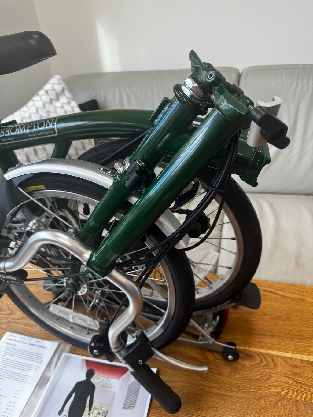 Classic 6-Speed Brompton Folding Bicycle B - Racing Green - MINT