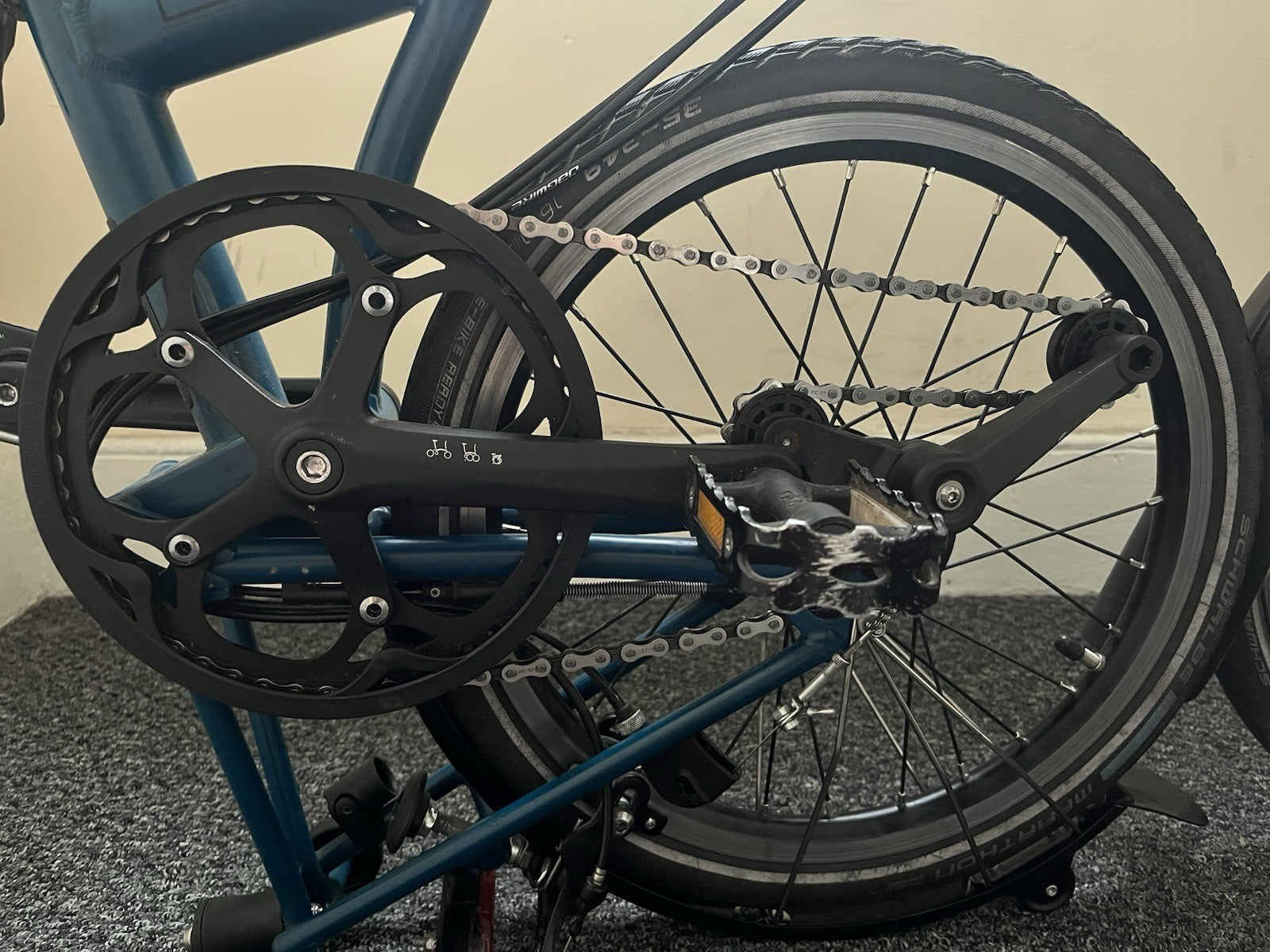Brompton C Line Folding Bike 6-Speed, Blue, Very Good Condution