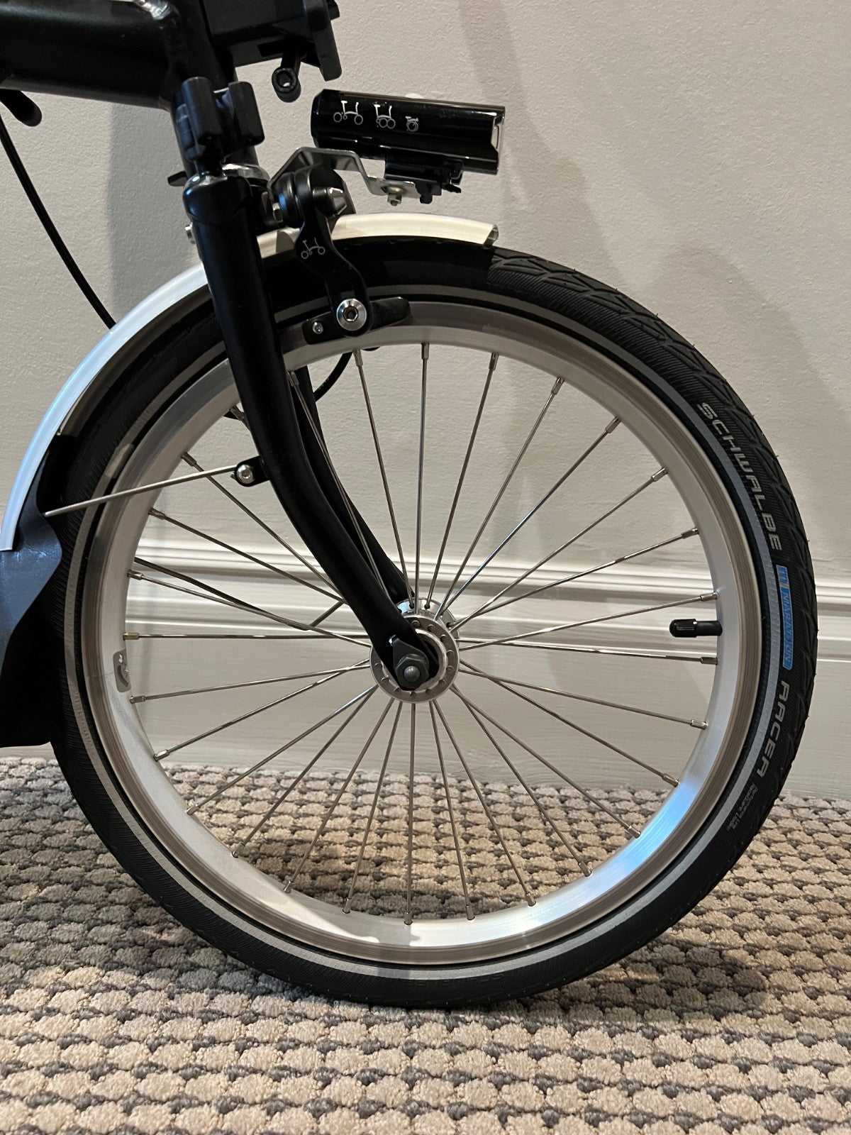Black Brompton Folding Bike - 2019 M-Type, 6-Speed - Excellent Condition