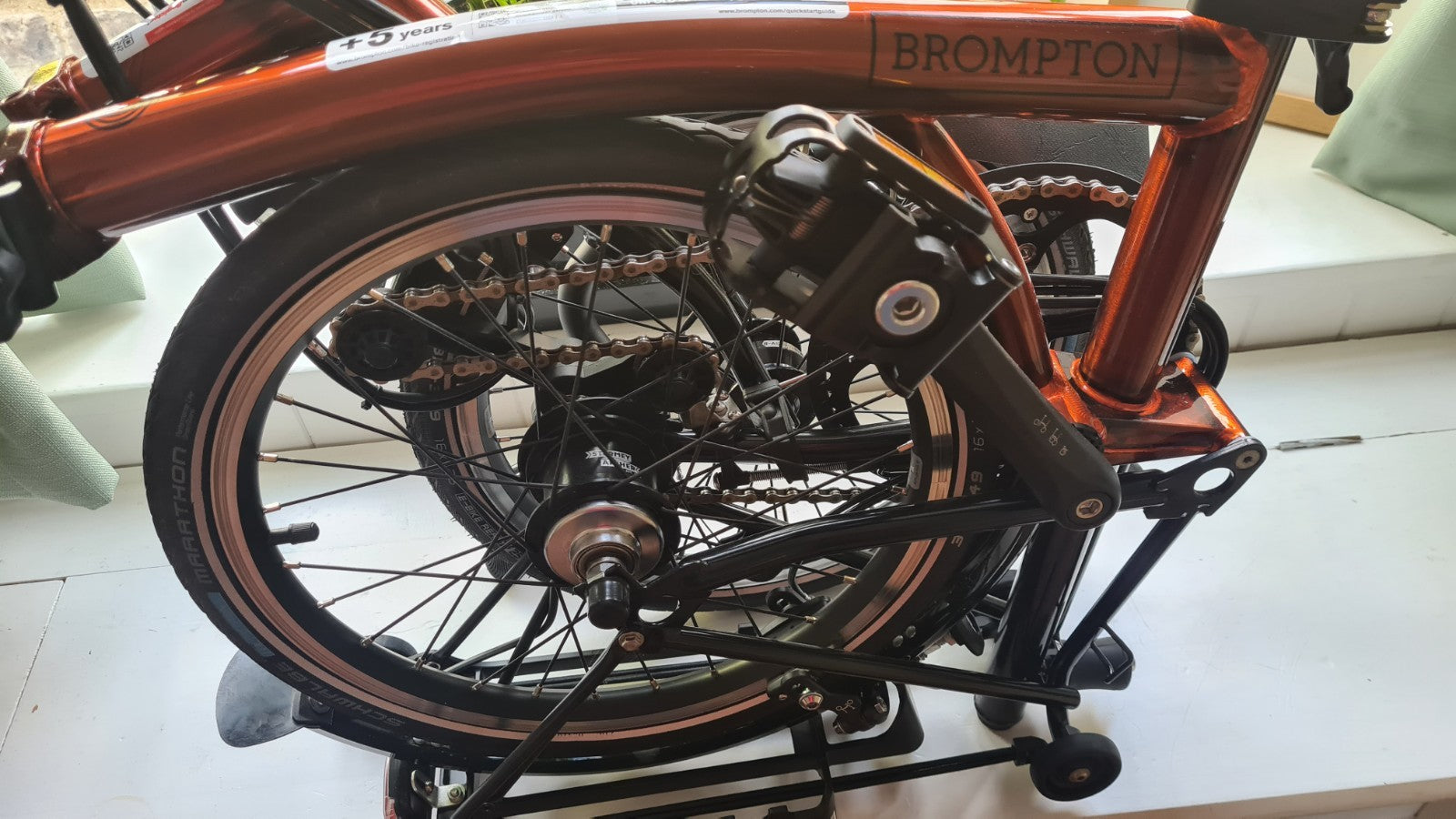 Brompton M6L 2021 Black Edition Flame Lacquer + Extras
