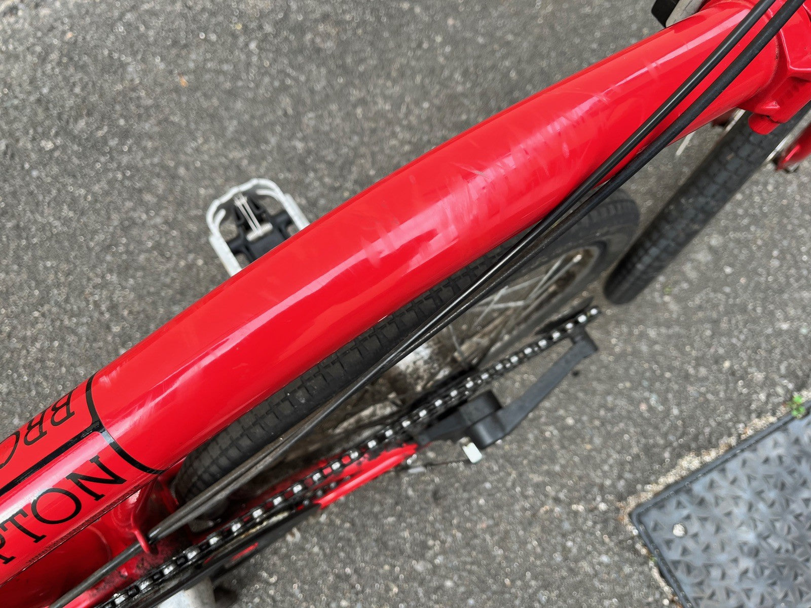 Brompton Red 3 speed M3L folding bike bicycle