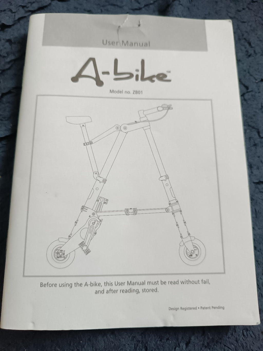 A-bike ZB01 Folding Mini Bike 6in Wheels Aluminium Silver/Black/Red