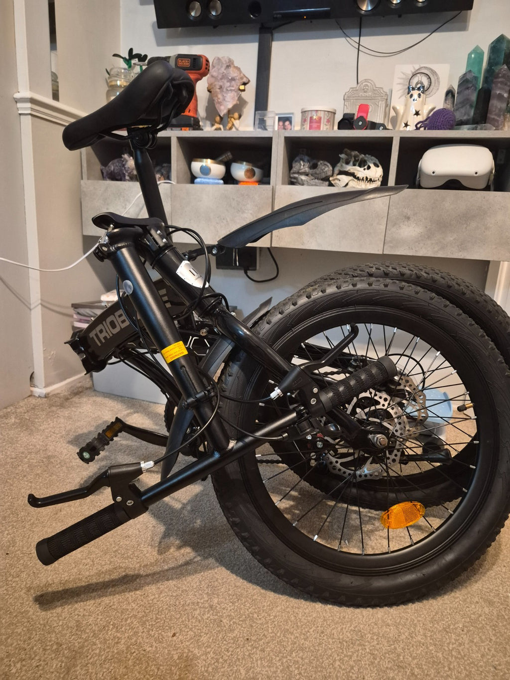 20 inch wheel folding bike shimano gears, disc brakes