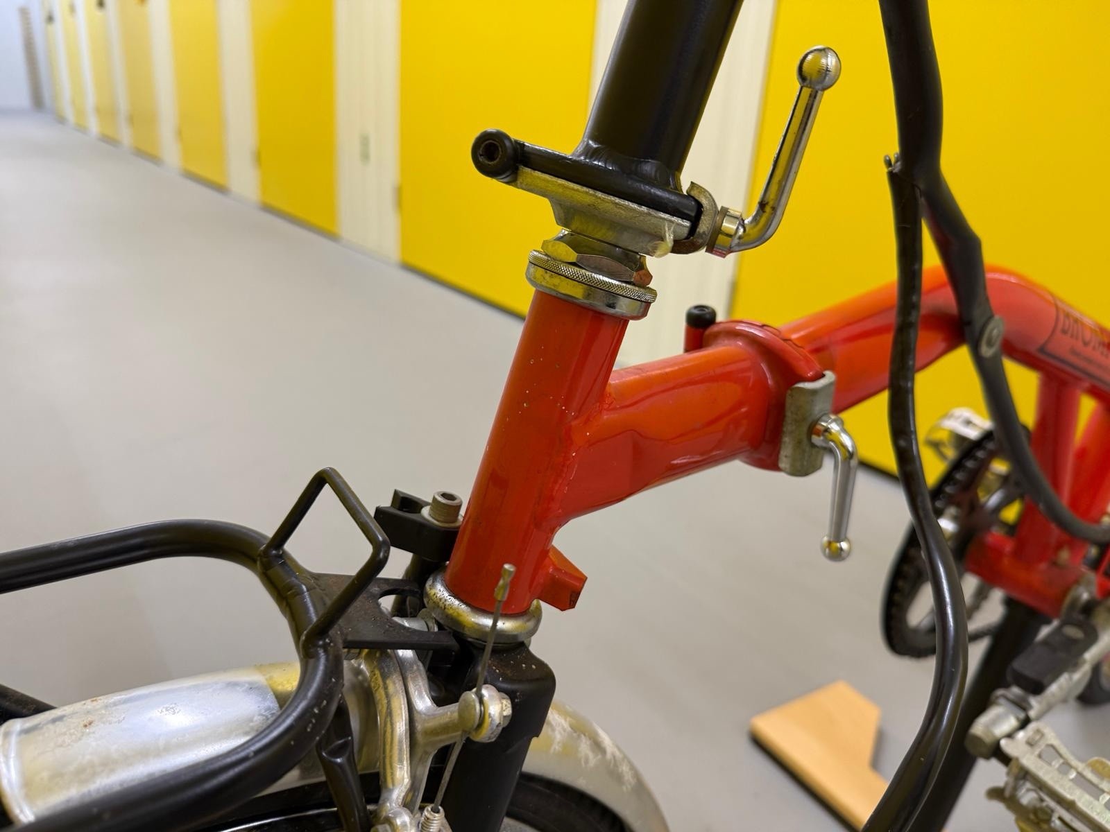 Brompton MK1 (3 Speed)  folding bicycle - Red