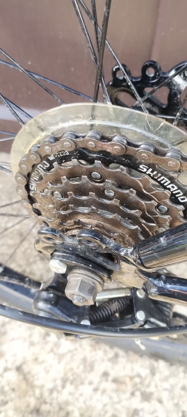 Muddy Fox Compact folding mountain bike.