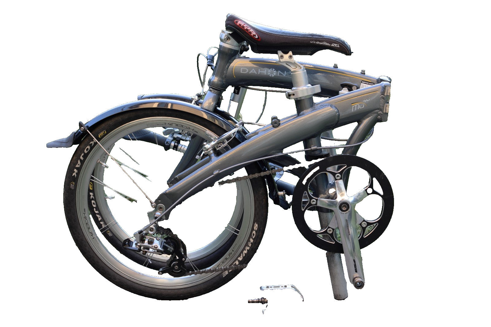 Dahon Mu SL Pro top-of-range ~2009 folding bike 9-spd 20" wheels ~9kg superlight