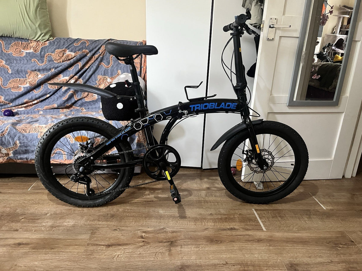 TRIOBLADE 20in Folding Bike Mechanical Disc Brakes Mudguards Stand