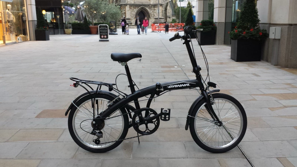 Premium Ganna Italian Folding Bike With Lights & Back Rack Included