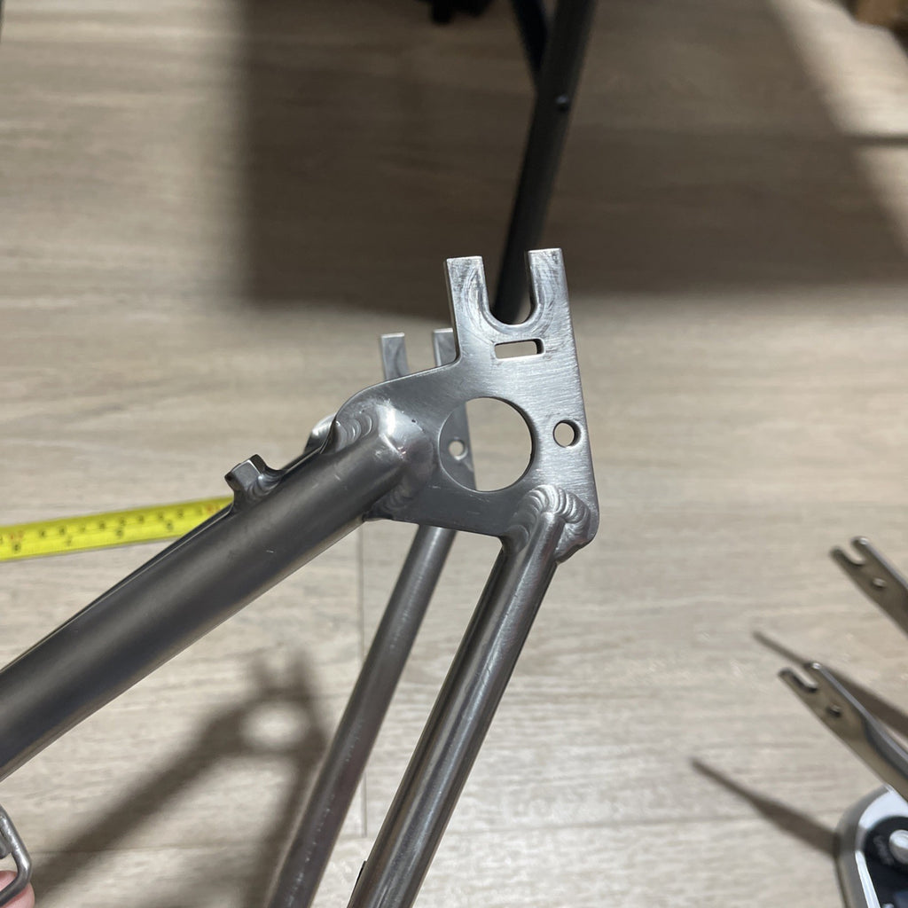 TITANIUM Brompton Rear Triangle + Fork Black SuperLight  Worldwide