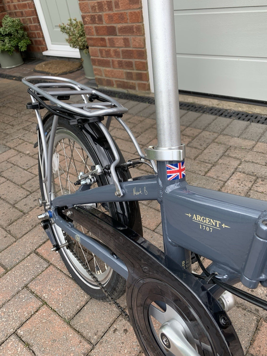 Bickerton Argent 1707 Folding Bike, Rear Rack Mudguards 7 Spd hub gear