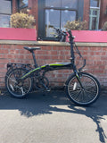 Carerra Crosscity folding bike, 20'' wheels, black/green