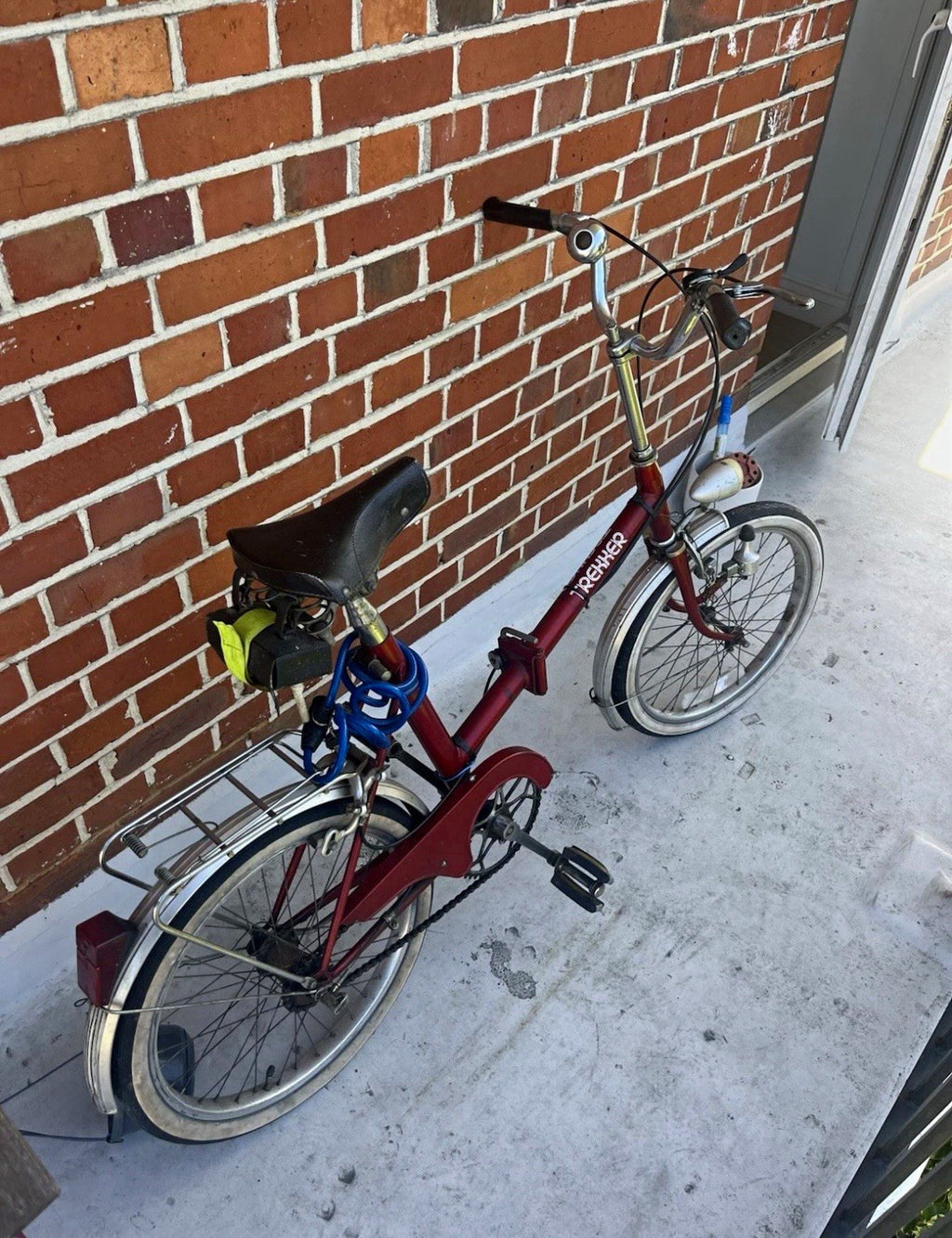 Vintage Trekker Folding Bike Red